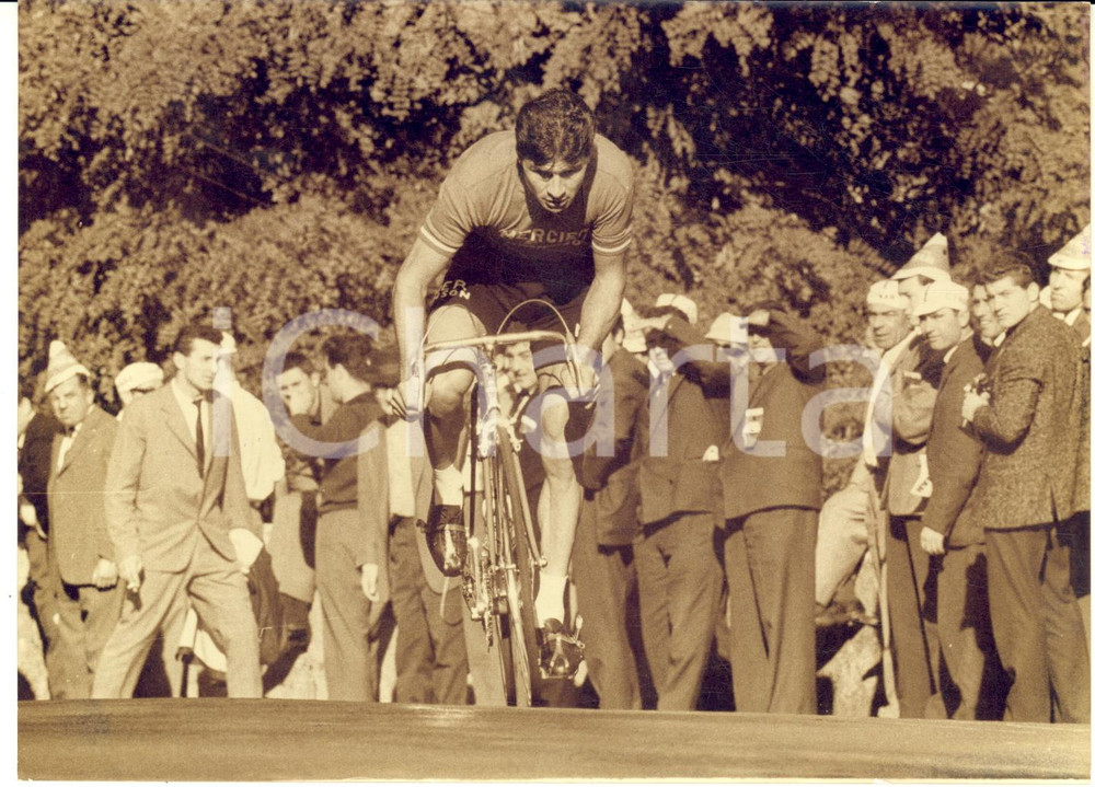 1963 CICLISMO - GRAN PREMIO CYNAR - Raymond POULIDOR in azione - Foto 18x13