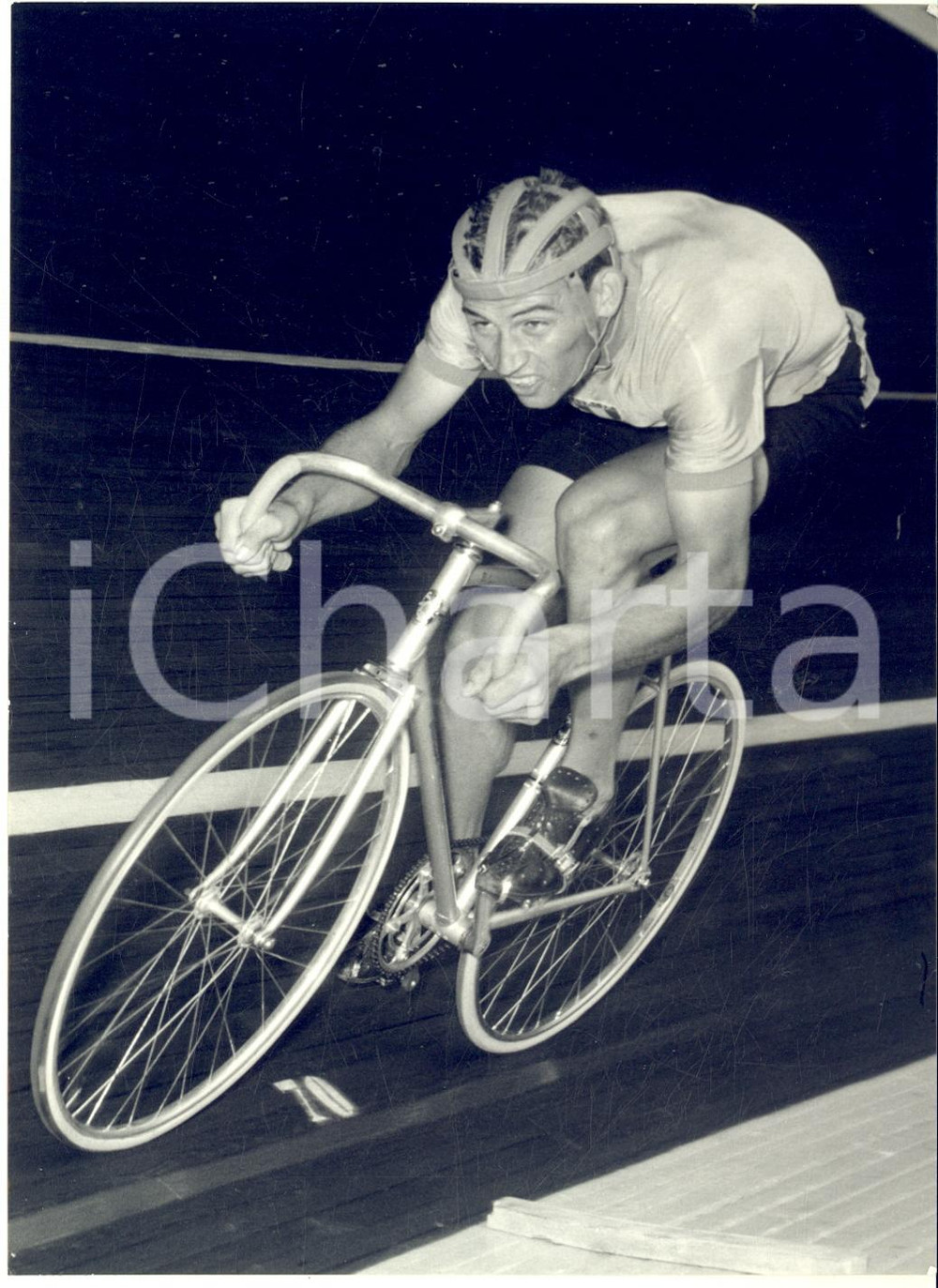 1962 MILANO CICLISMO Mondiali su pista - Luigi BELLONI nelle qualificazioni