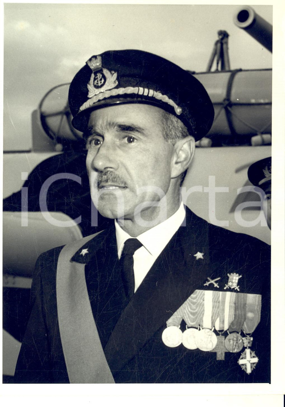 1957 LIVORNO Ritratto Gino BIRINDELLI comandante vascello "Montecuccoli" - Foto