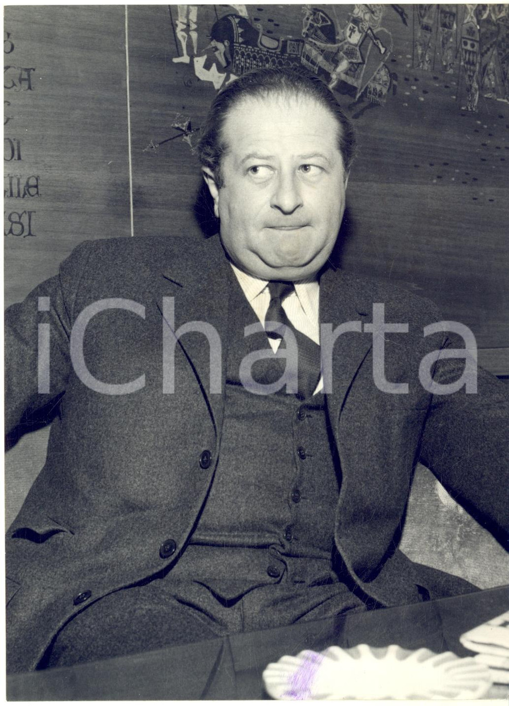 1963 s. l. AUSTRIA Ritratto del ministro Bruno KREISKY - Foto 13x18 cm