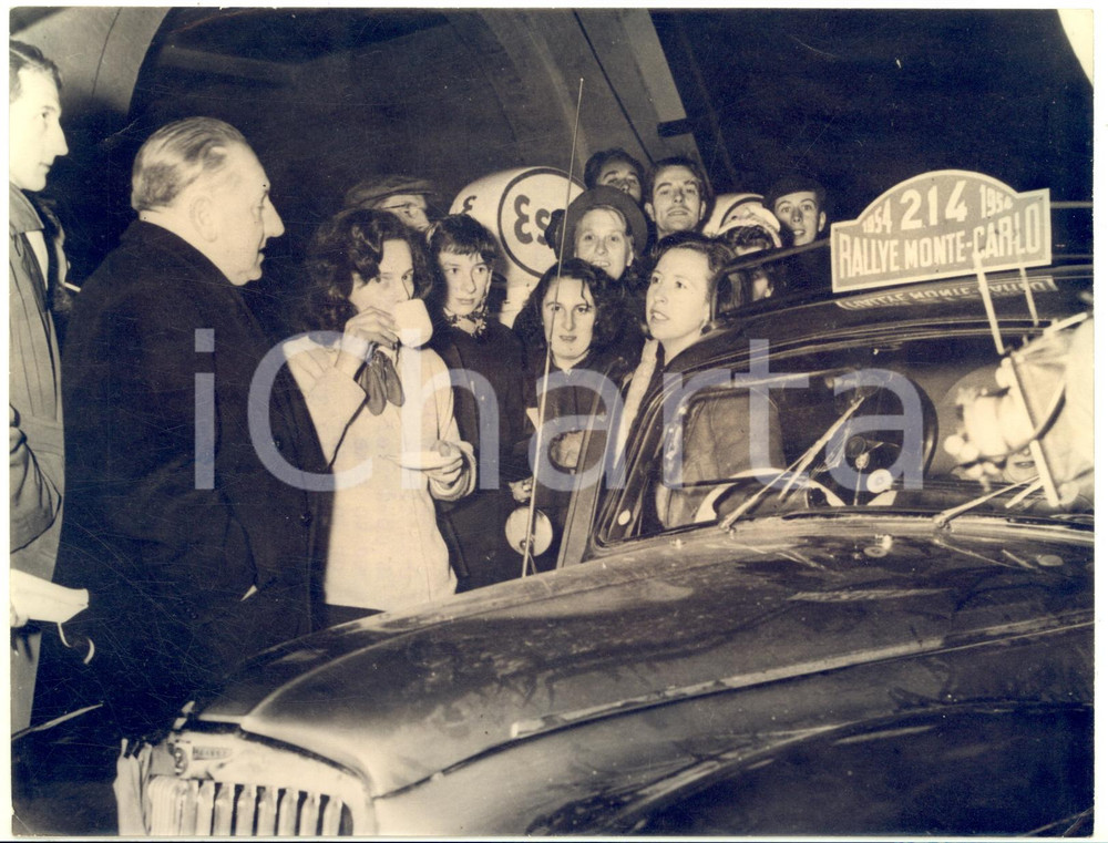 1954 GLASGOW Rally MONTE CARLO Coffee for Duchess of Newcastle - SUNBEAM TALBOT