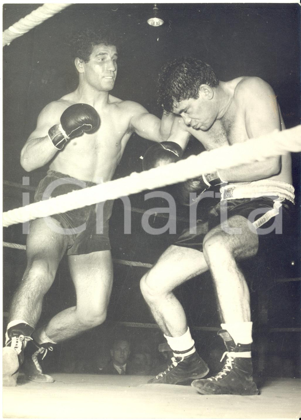 1954 BOXE BOLOGNA "Torneo Bosisio" - Luigi COLUZZI v Girolamo PIU - Foto 13x18