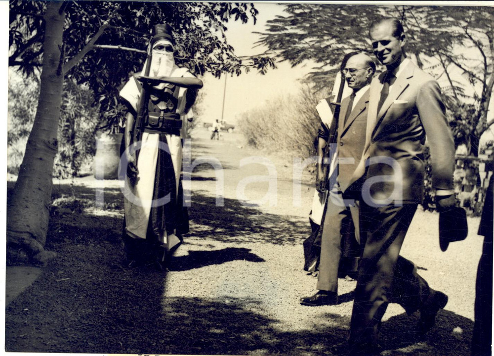 1959 NIAMEY (NIGER) Arrivo Filippo di Edimburgo salutato dai Goums - Foto 18x13
