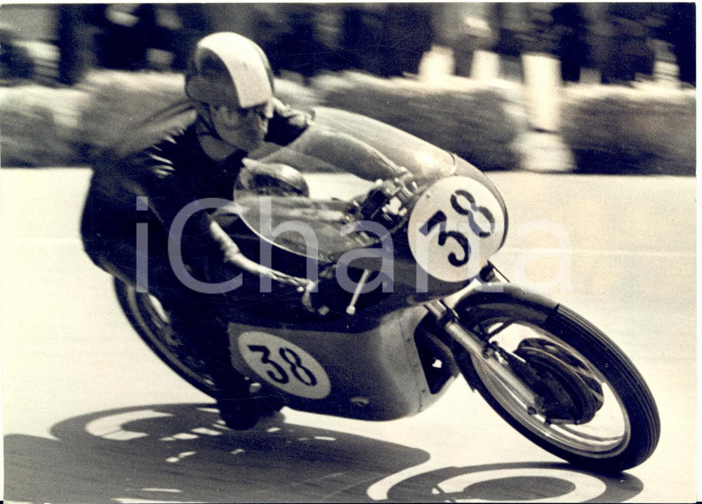 1958 MOTOCICLISMO CESENATICO - Tarquinio PROVINI su MV AGUSTA 250 - Foto 13x18