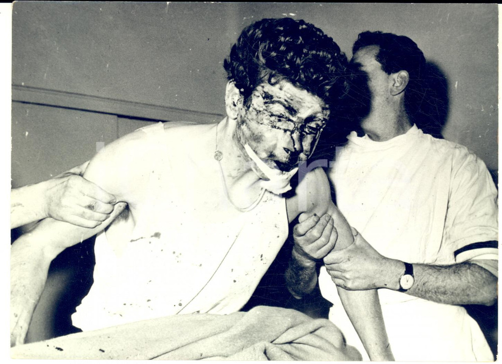 1962 TORINO CALCIO Joe BAKER in ospedale dopo incidente per ubriachezza - Foto