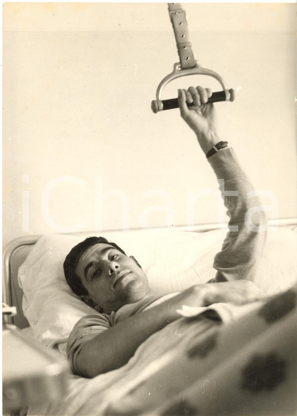 1957 MILANO Calciatore Oscar MASSEI operato al menisco - Foto 13x18 cm