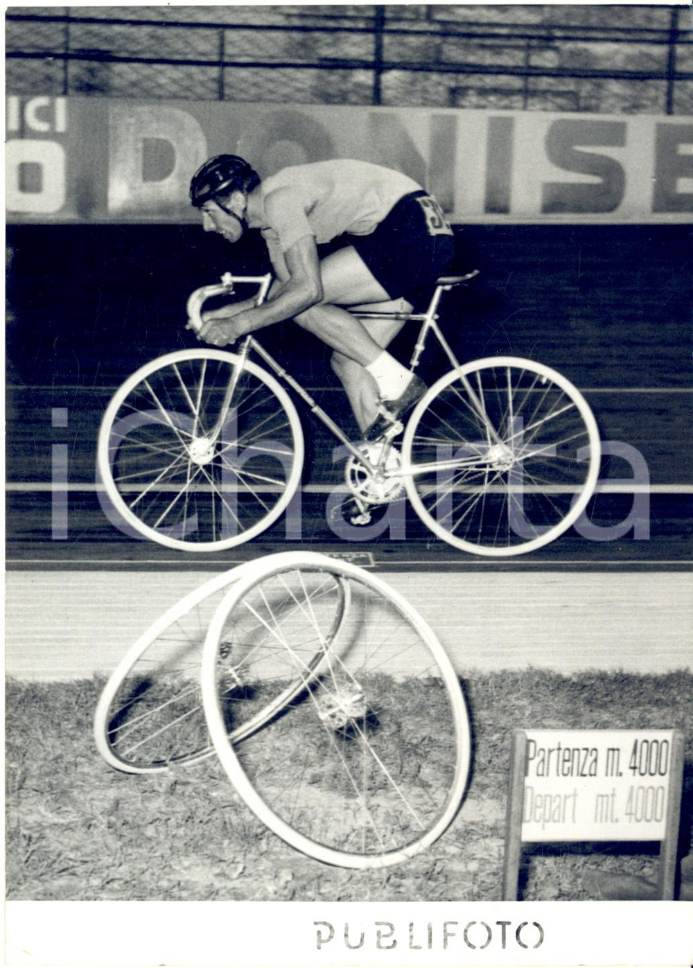 1955 MILANO Mondiali CICLISMO SU PISTA - Dilettanti - Loris CAMPANA - Foto