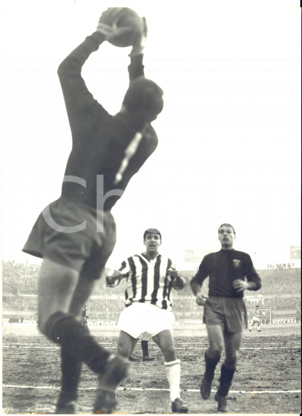 1963 TORINO CALCIO JUVENTUS-GENOA Parata di Giancarlo GALLESI su Bruno SICILIANO