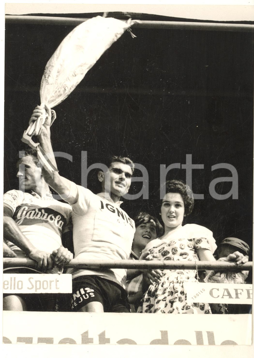 1960 CICLISMO GIRO D'ITALIA Dino BRUNI vince la tappa Treviso-Trieste - Foto