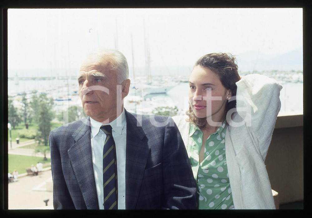35mm vintage slide* 1983 CANNES Laura DEL SOL Mario MONICELLI Ritratto (3)
