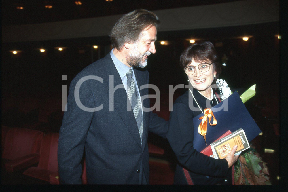 35mm vintage slide* 1994 PREMIO Eleonora DUSE - Anna Maria GUARNIERI marito (54)