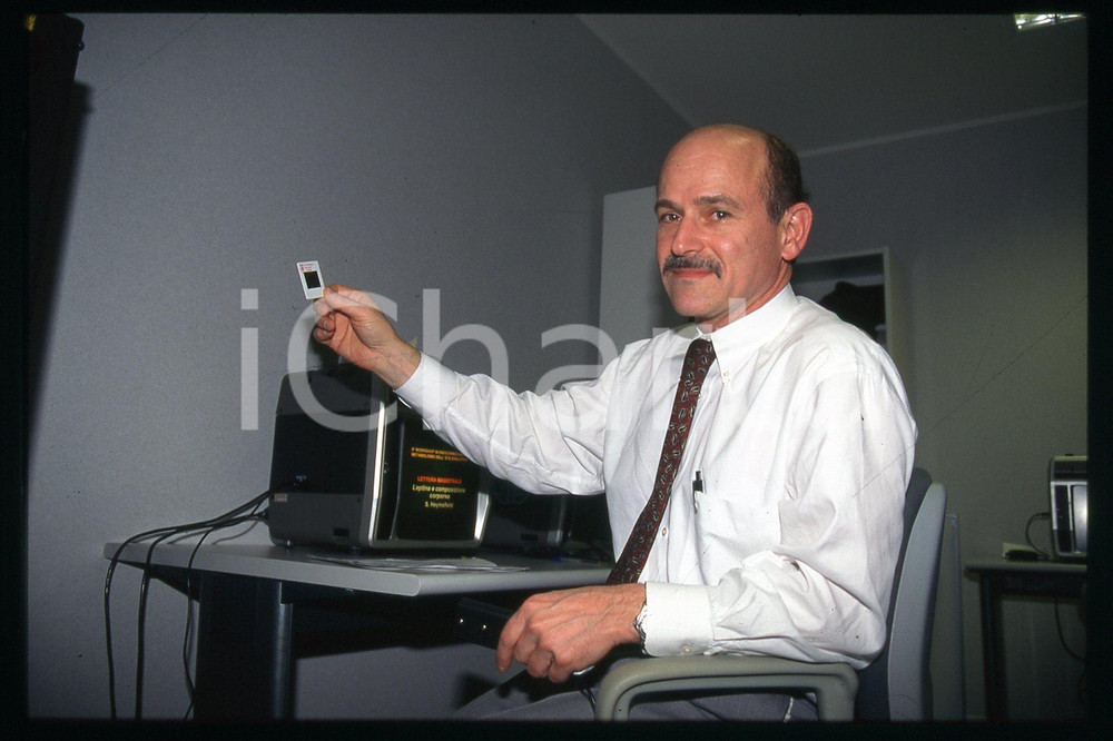 35mm vintage slide* 1995 ca MILANO Steven HEYMSFIELD Ritratto professore (14)