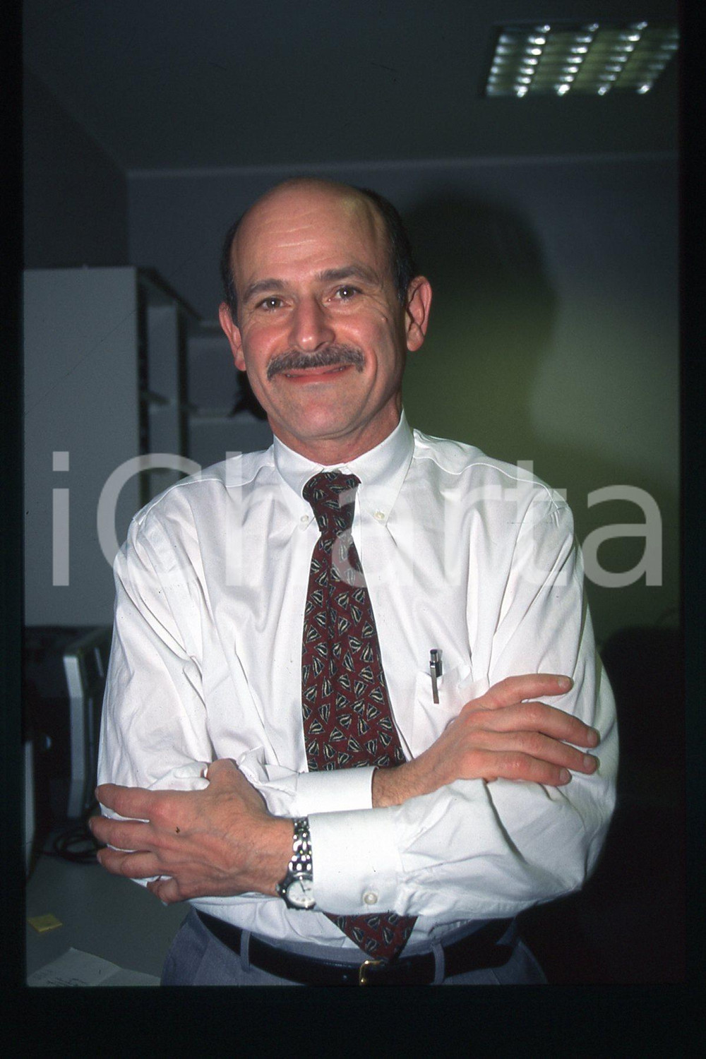 35mm vintage slide* 1995 ca MILANO Steven HEYMSFIELD Ritratto professore (20)