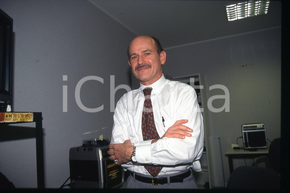 35mm vintage slide* 1995 ca MILANO Steven HEYMSFIELD Ritratto professore (1)