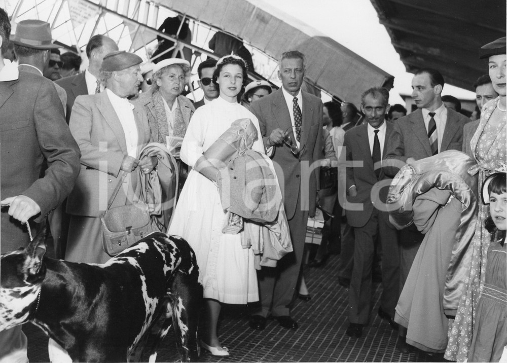 1956 GENOVA T/N Andrea Doria - Basso Ezio PINZA sbarca con la famiglia - Foto 1956Fotografia vintage rara d'epoca.Timbro archivio Publifoto Genova al verso.FORMATO: 24x18 cm CONDIZIONI: G (minimi difetti di stampa)ICHARTA mette in vendita le stampe vintage della collezione Publifoto Genova, per la maggior parte inedita o in tiratura di pochi esemplari. Si tratta di un'ottima opportunit&agrave; di investimento per i collezionisti di fotografie d'epoca.    originale e autentica 1