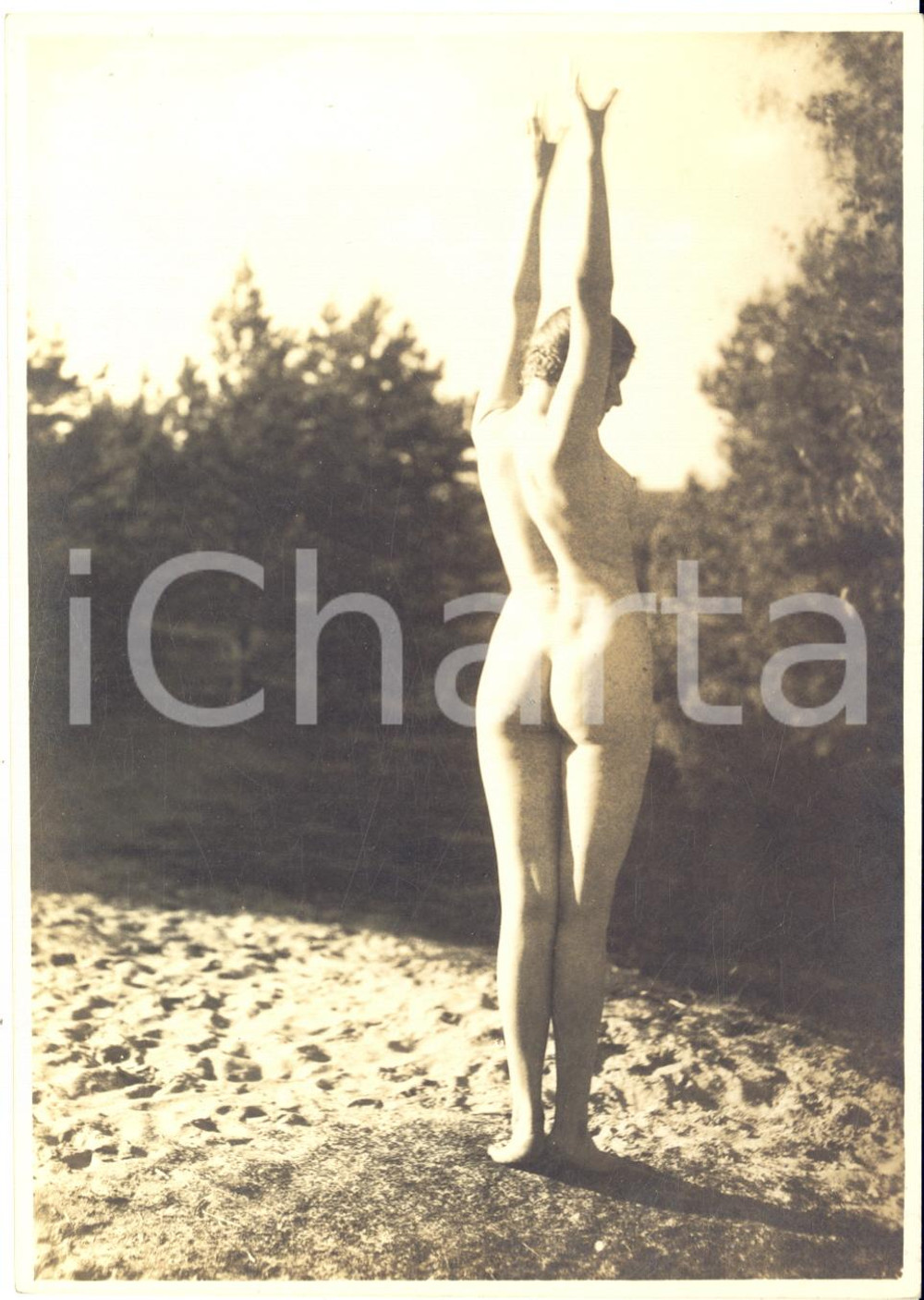 1960 ca VINTAGE EROTIC Nude woman posing open-air - Photo Raymond VAN DOREN Fotografia originale di Raymond Van Doren, stampata su carta pesante.FORMATO: 12x17 cmCONDIZIONI: G    originale e autentica 1