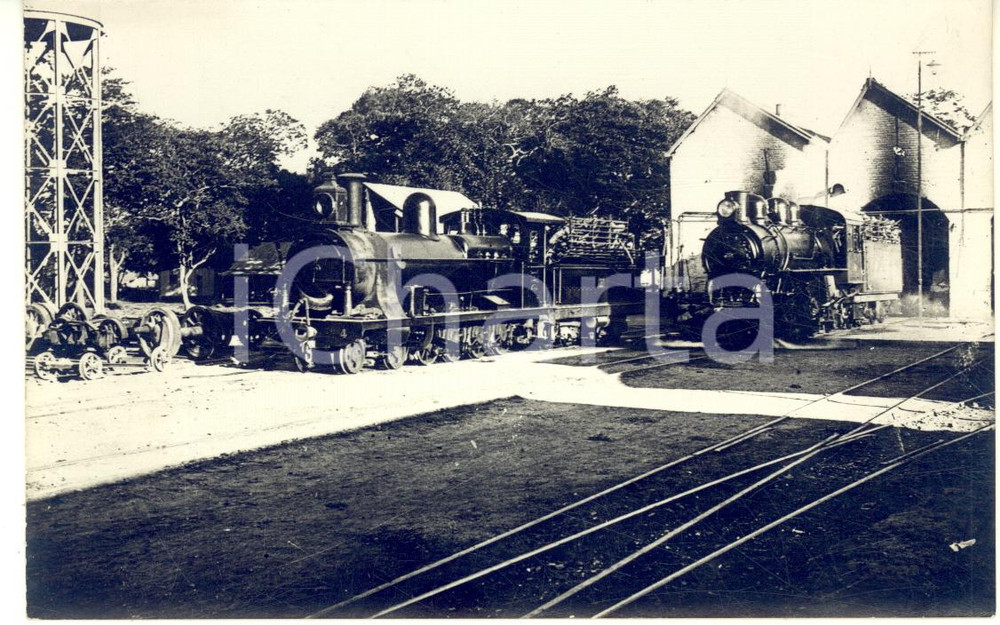 1930 ca CONGO BELGE BCK Chemin de fer du KATANGA *Photo Léopold GABRIEL 14x9 cm Rara fotografia originale d'epoca, in formato cartolina postale.FOTOGRAFO: L&eacute;opold GabrielFORMATO: 14x9 cmCONDIZIONI: G     originale e autentica 1