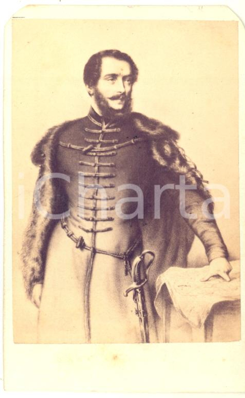 1860 ca Lajos KOSSUTH - Hungarian Revolution - Photo albumen CDV DESMAISONS  Fotografia originale d'epoca, stampata all'albumina.FOTOGRAFO: E. Desmaisons - ParisCONDIZIONI: G (ma margini superiori smussati per l'inserimento in un album)FORMATO: CDV    originale e autentica 1