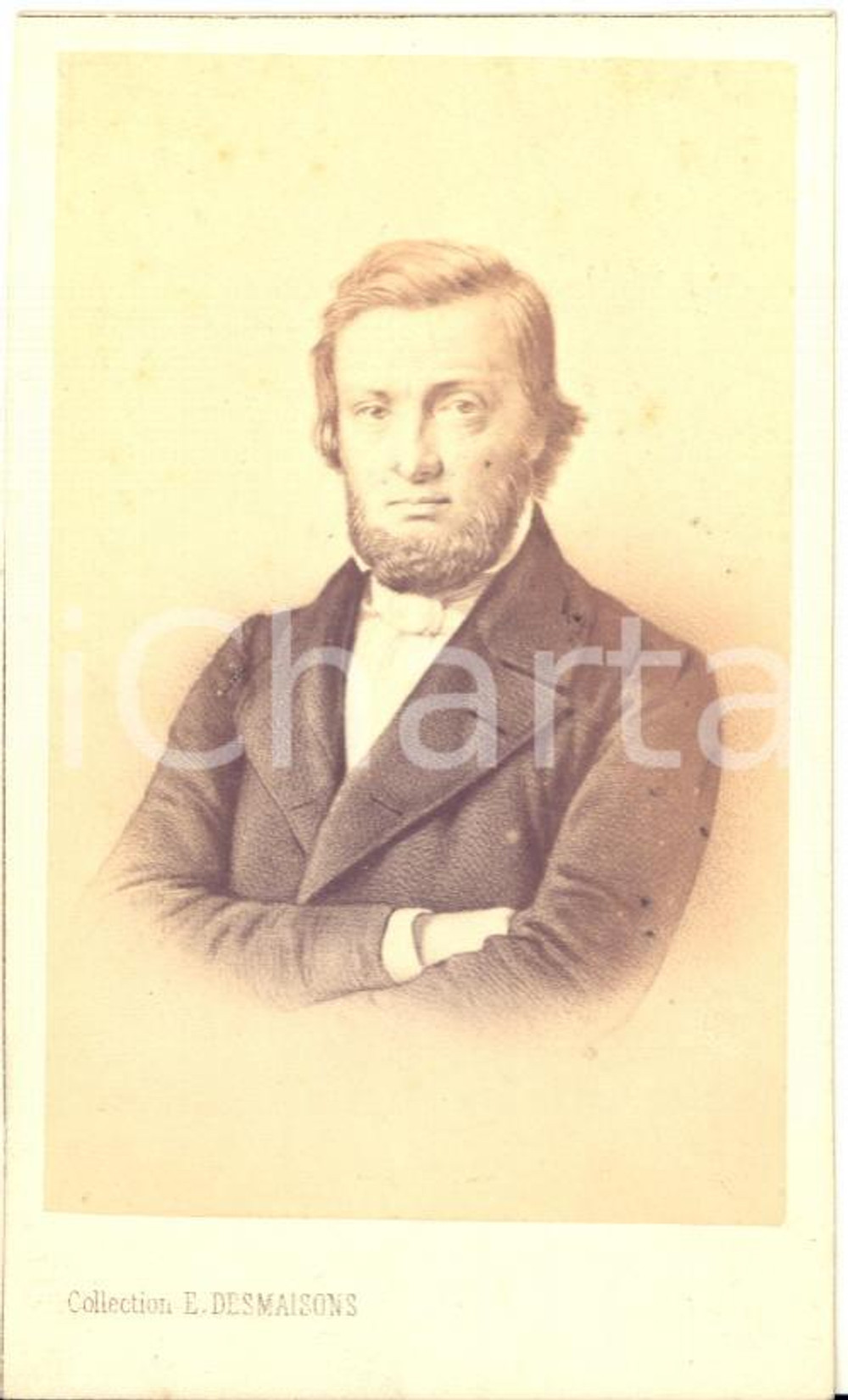 1860 ca FRANCE Jules FAVRE politicien - Portrait - Photo CDV E. DESMAISONS PARIS  Fotografia originale d'epoca, stampata all'albumina.FOTOGRAFO: E. Desmaisons - ParisCONDIZIONI: GFORMATO: CDV    originale e autentica 1