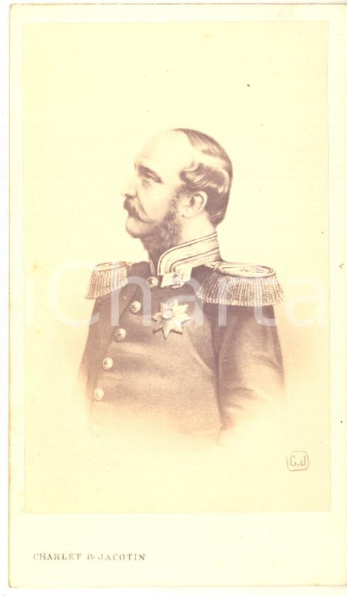 1860 ca King George V of the UNited Kingdom - Photo CDV CHARLET & JACOTIN  Fotografia originale d'epoca, stampata all'albumina.FOTOGRAFO: Charlet &amp; Jacotin - ParisCONDIZIONI: G FORMATO: CDV    originale e autentica 1