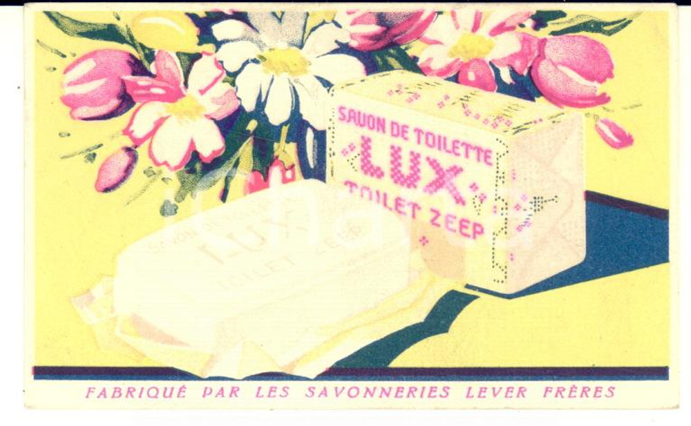 1900 ca Savonnerie LEVER Frères - Savon LUX - Carte publicitaire chromo 9x6 cm  Cartoncino pubblicitario, originale d'epoca.CONDIZIONI: G FORMATO: 9x6 cm    originale e autentica 1