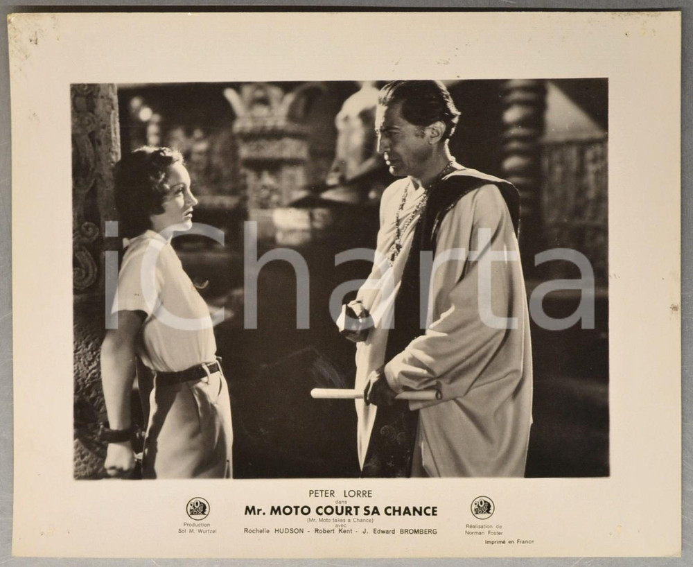1938 CINEMA Film "Mr. Moto court sa chance" Rochelle HUDSON George REGAS *Photo Fotografia d'epoca.CONDIZIONI: POOR (fori angolari e macchie all'angolo superiore sinistro)FORMATO: 30x24 cm     originale e autentica 1