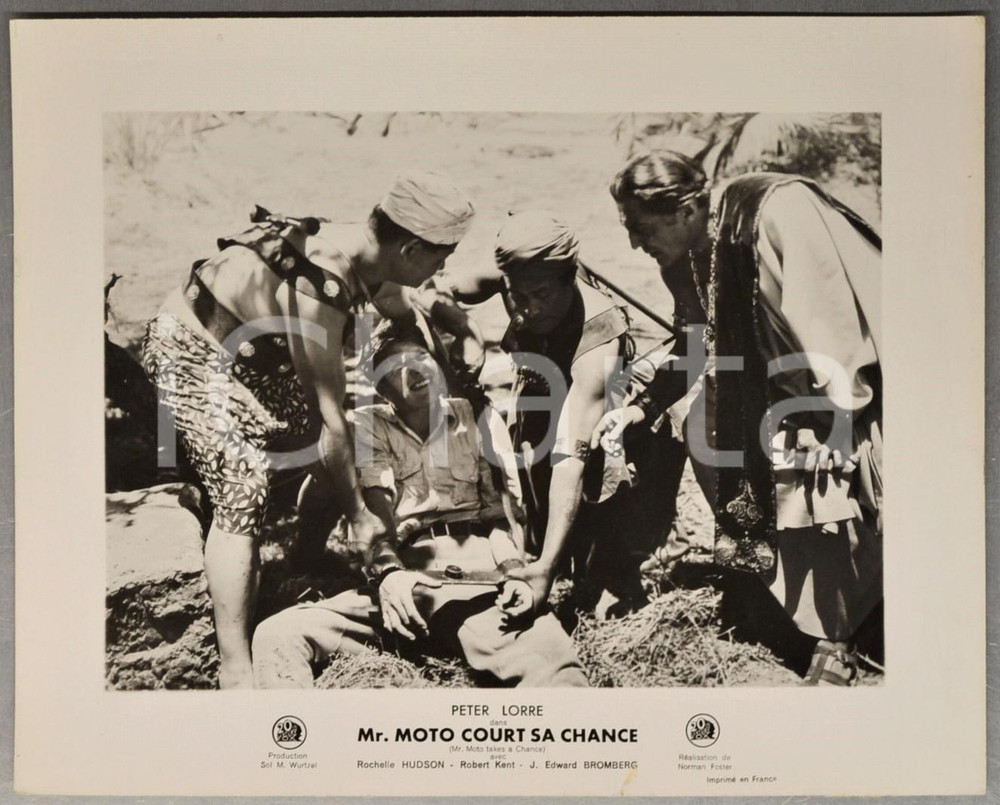 1938 CINEMA Film "Mr. Moto court sa chance" Robert KENT captured *Photo (1) Fotografia d'epoca.CONDIZIONI: FAIR (piccolo strappo al lato inferiore)FORMATO: 30x24 cm      originale e autentica 1