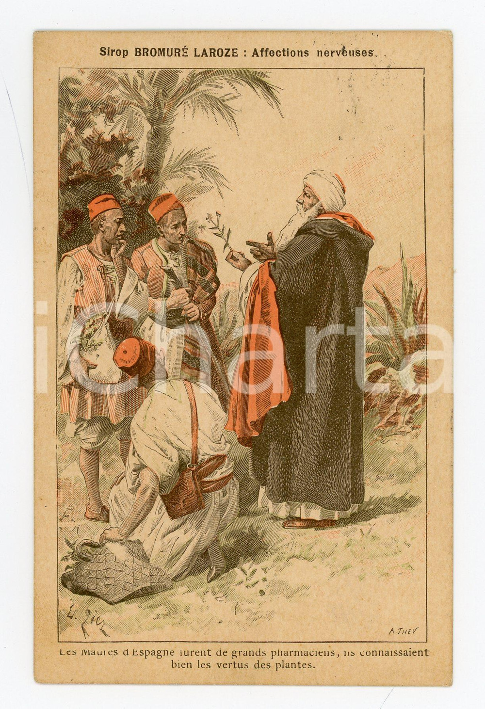 1911 BRUXELLES Sirop BROMURE LAROZE Illustration by A. THEV - Carte postale FP  Cartolina postale d'epoca, viaggiata.CONDIZIONI: FAIRFORMATO: FP    originale e autentica 1