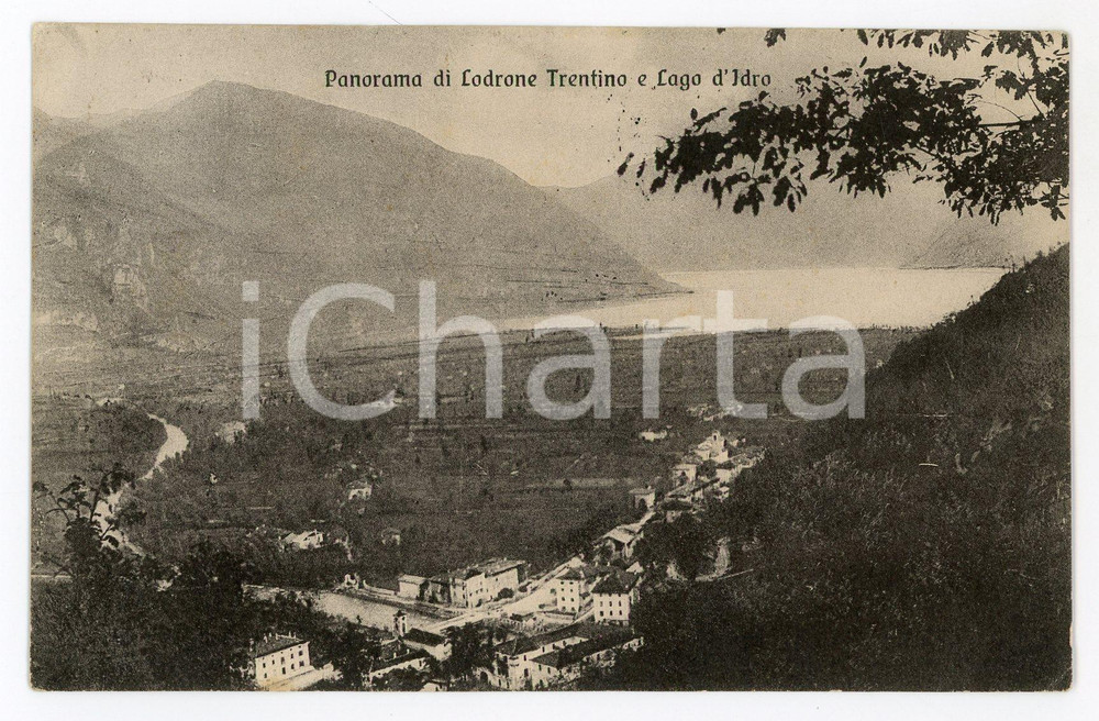 1912 STORO Frazione LODRONE Panorama con Lago d'Idro - Cartolina FP VG  Cartolina postale d'epoca, viaggiata.CONDIZIONI: FAIRFORMATO: FP    originale e autentica 1