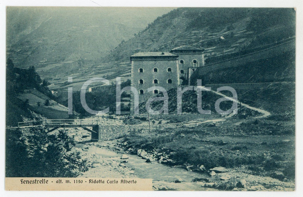 1920 ca FENESTRELLE (TO) Ridotta di Carlo Alberto di Savoia - Cartolina FP NV  Cartolina postale d'epoca, non  viaggiata.CONDIZIONI: FAIRFORMATO: FP    originale e autentica 1