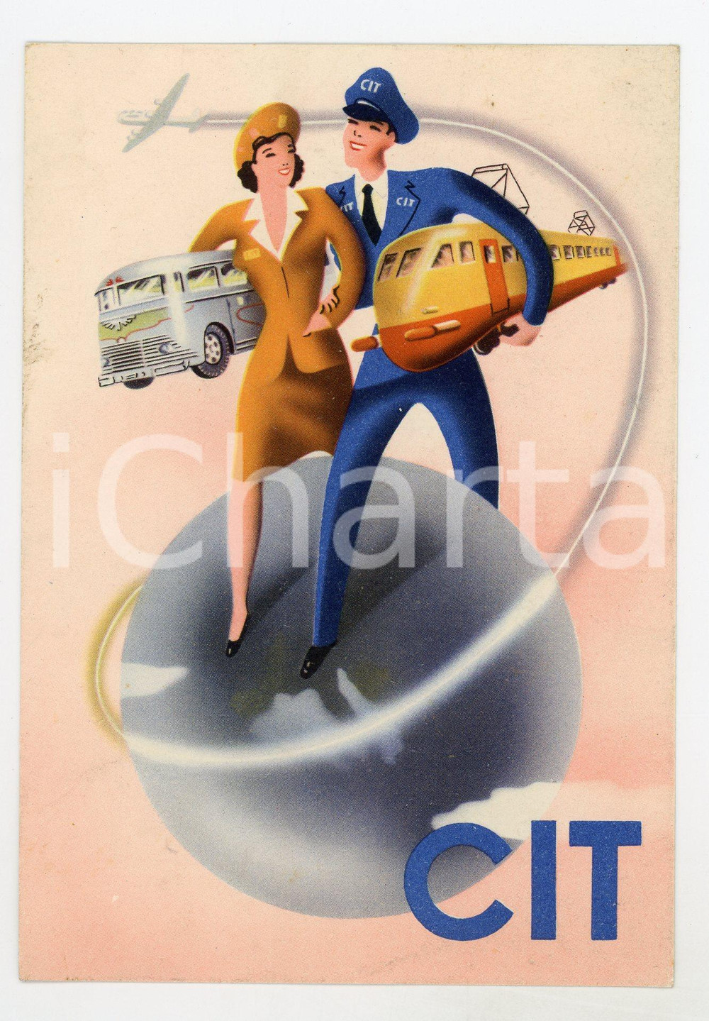 Cartolina originale da collezione 1950ca BELGIQUE  CIT Compagnia Italiana Turismo  Carte postale ILLUSTRÃ‰E FG NV 1