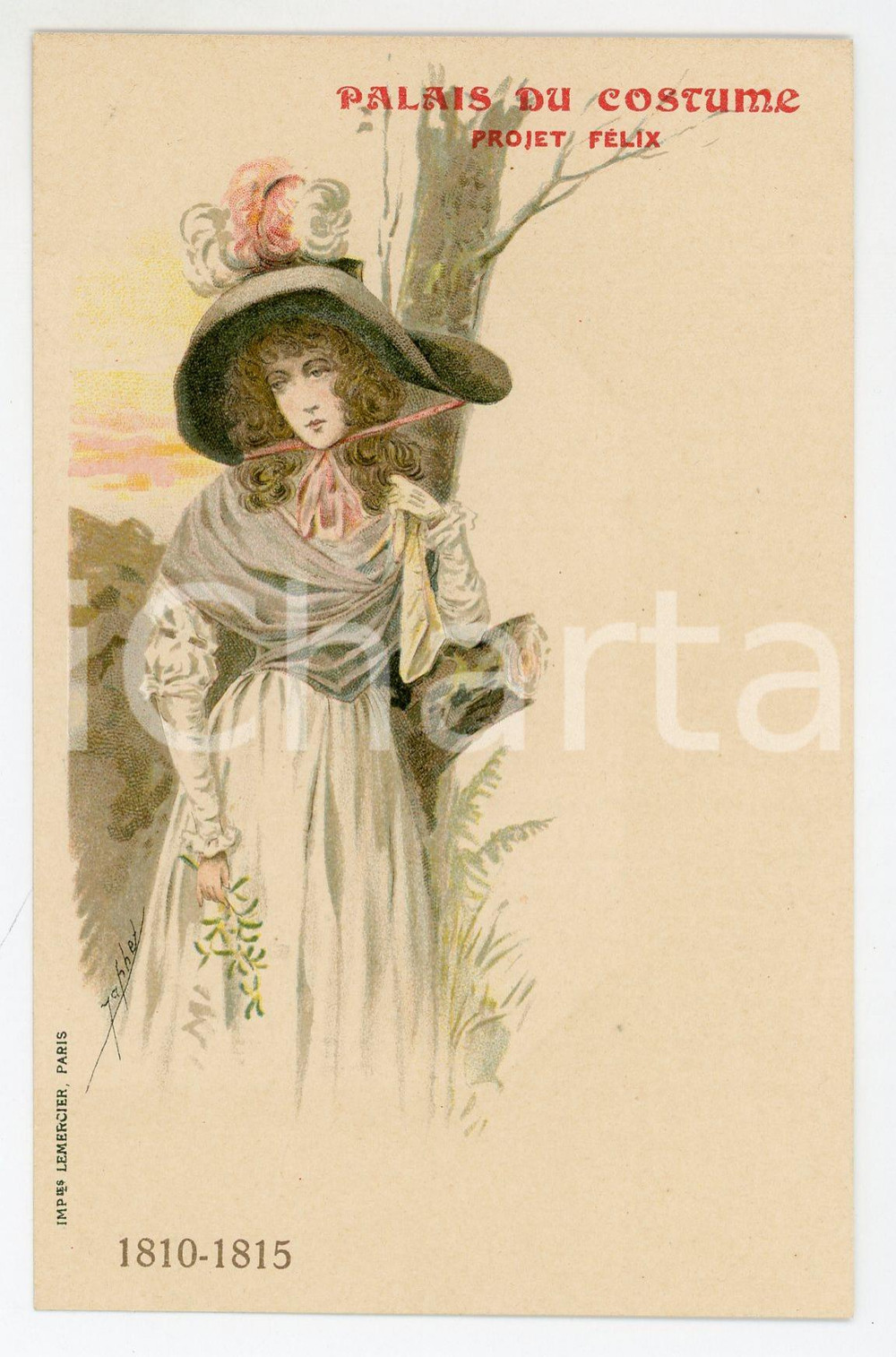 1900 ca PALAIS DU COSTUME Projet Félix 1810-1815 - Ill. JAPHET Carte postale FP  Cartolina postale d'epoca, non viaggiata.CONDIZIONI: FAIR FORMATO: FP    originale e autentica 1