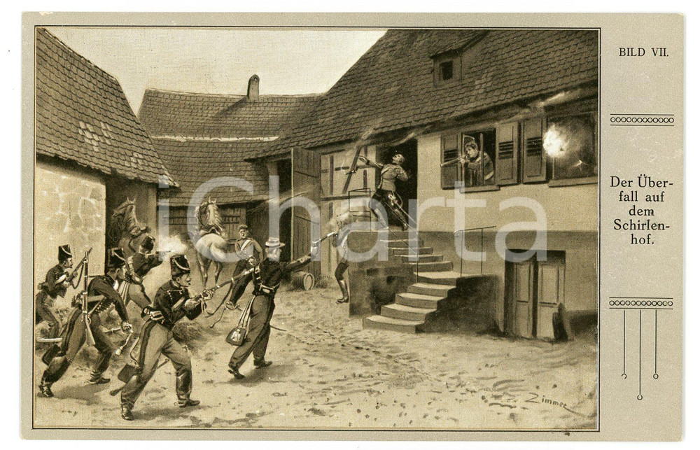 1920 ca DEUTSCHLAND Der überfall auf dem Schirlenhof - Postcard BILD VII  Cartolina postale d'epoca, non viaggiata. GOOD/buono  Formato: FP originale e autentica 1