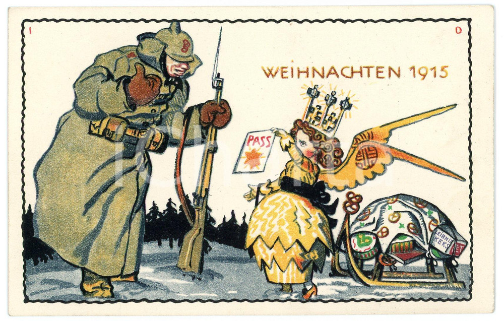 1915 WEIHNACHTEN Illustration by Julius DIEZ - Postcard FP NV  Cartolina postale d'epoca, non viaggiata.CONDIZIONI: GFORMATO: FP    originale e autentica 1