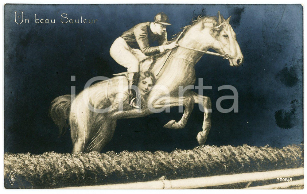 1920 ca OPTICAL ILLUSION Un beau sauleur - Metamorphic postcard FP VG  Cartolina postale d'epoca, viaggiata.EDITORE: PFB 2608/2CONDIZIONI: FAIR (aloni diffusi)FORMATO: FP    originale e autentica 1