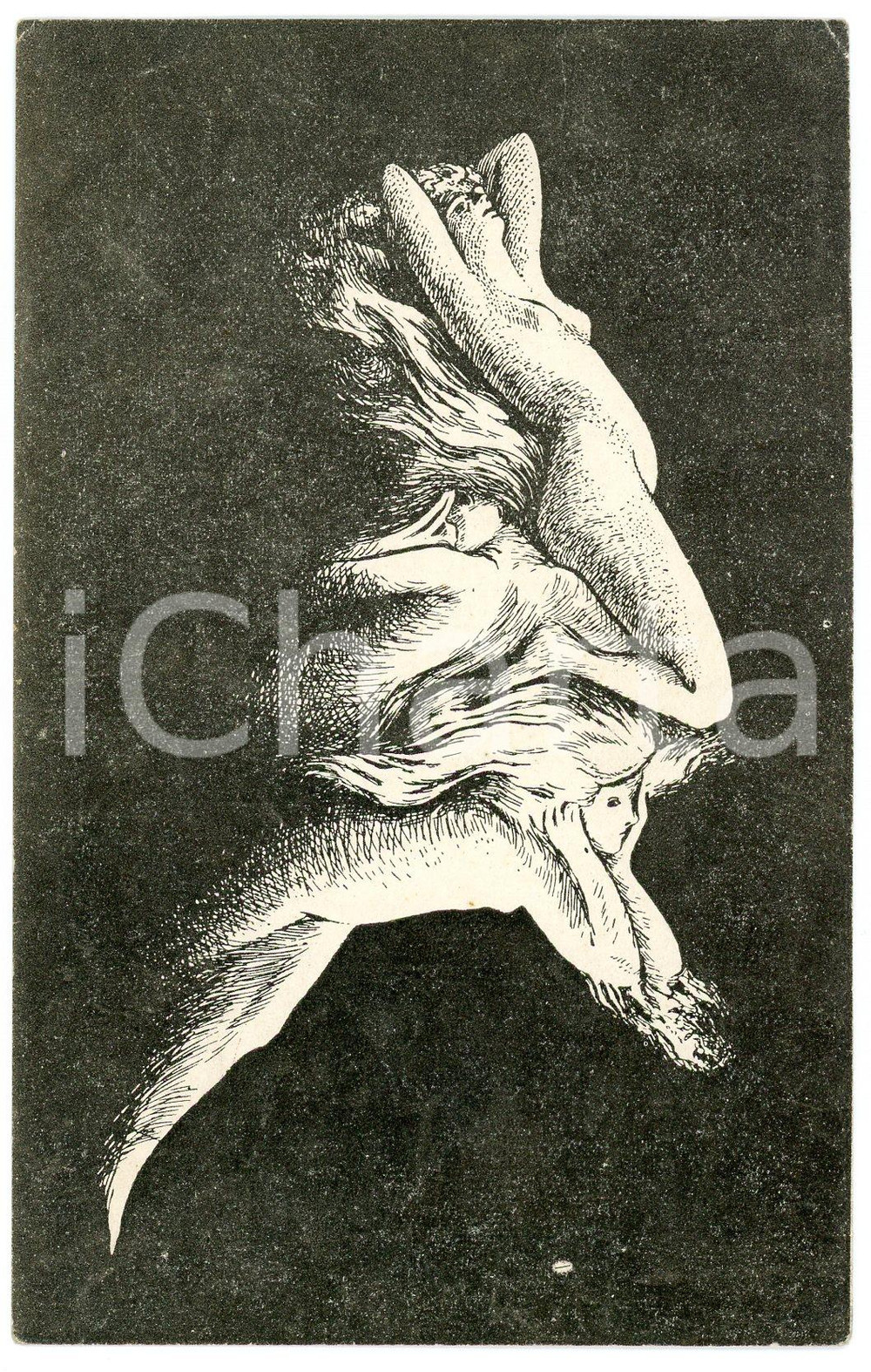 1900 ca TÊTE TROMPEUSES Portrait of a bearded man - Metamorphic postcard FP NV  Cartolina postale d'epoca, non viaggiata.EDITORE: JC Imprimzur, BruxellesCONDIZIONI: FAIRFORMATO: FP    originale e autentica 1