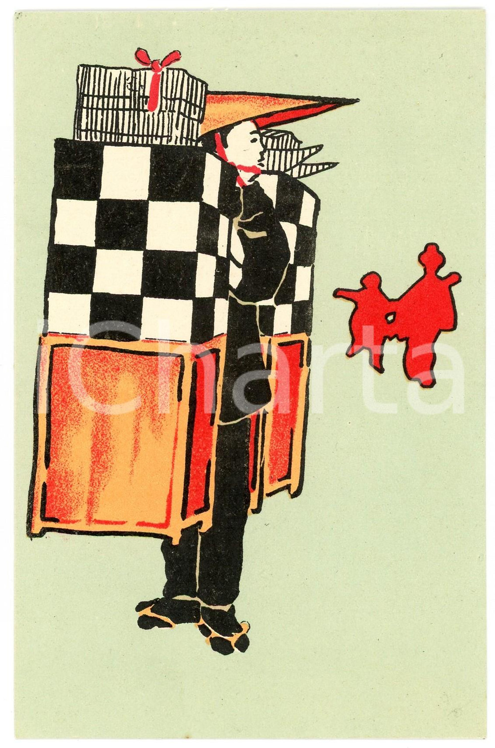 1910 ca JAPAN CUSTOMS Insect vendor - Illustrated postcard SEIKWADO TOKYO (1)  Cartolina postale d'epoca, non viaggiata.CONDIZIONI: G FORMATO: FPEDITORE: Seikwado - Shiba, Tokyo    originale e autentica 1