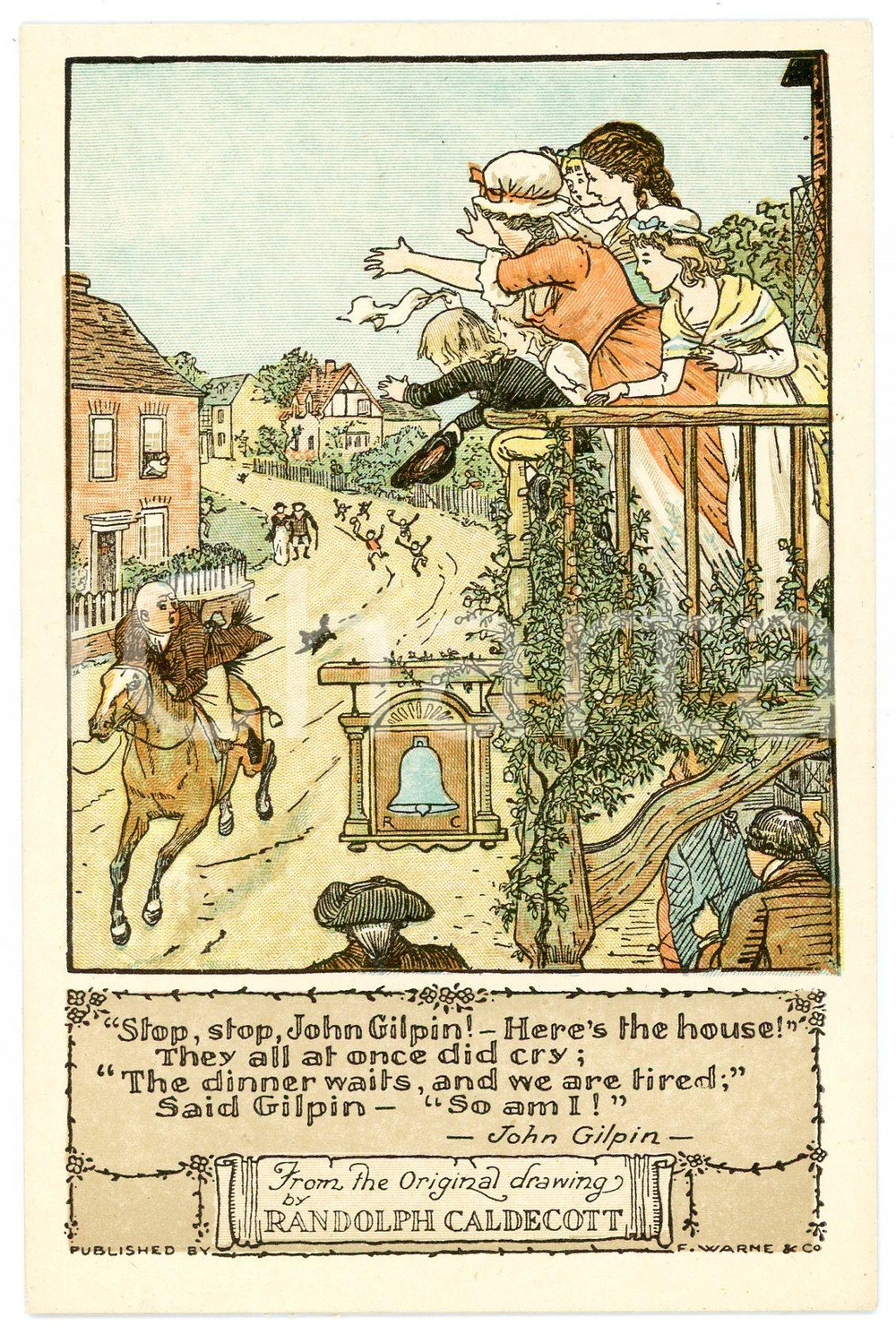 1915ca RANDOLPH CALDECOTT'S PICTURES John Gilpin (2) - Postcard FP NV  Cartolina postale d'epoca, non viaggiata.CONDIZIONI: GOODFORMATO: FP    originale e autentica 1