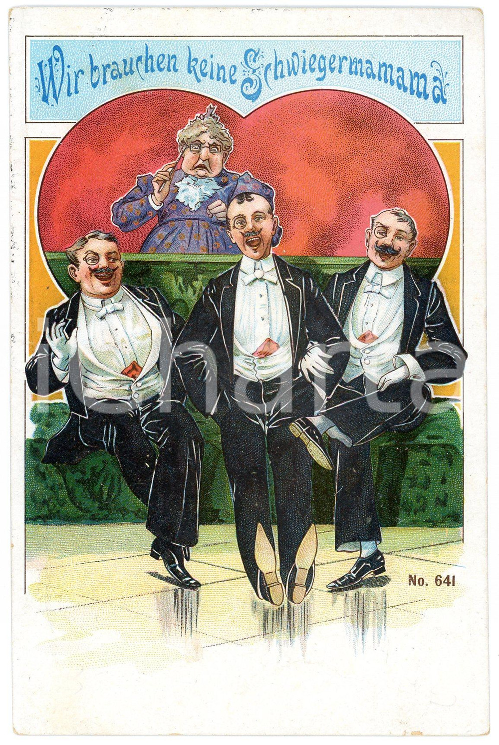 1900 ca GROSS-STEINHEIM-HANAU Peter KRAPPEN Wir brauchen keine - Postcard  Cartolina postale d'epoca FAIR/discreto Lievi smussature agli angoli Formato: FP originale e autentica 1