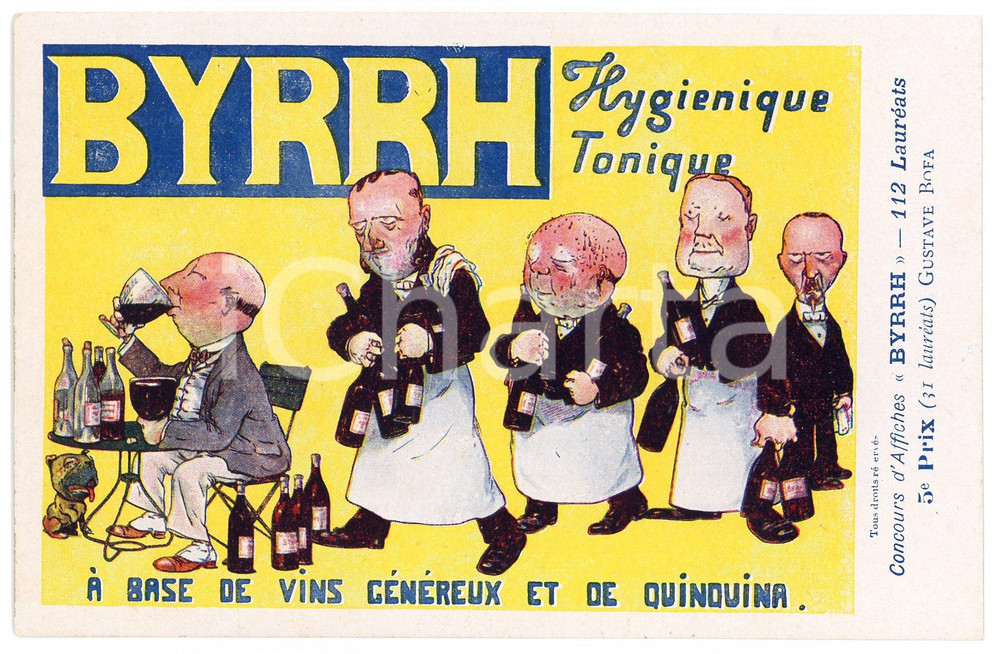 1910ca BYRRH Tonique hygienique - Illustration by Gustave BOFA Carte Postale FP  Cartolina postale d'epoca, non viaggiata.CONDIZIONI: FAIRFORMATO: FP    originale e autentica 1