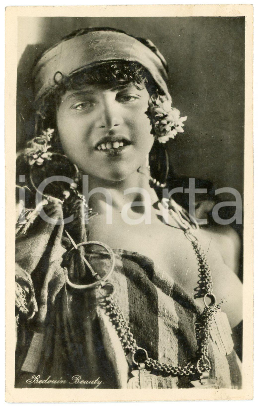 1940 ca EGYPT Bedouin beauty - Vintage postcard topless risque  Cartolina postale d'epoca, non viaggiata.CONDIZIONI: GFORMATO: FP    originale e autentica 1