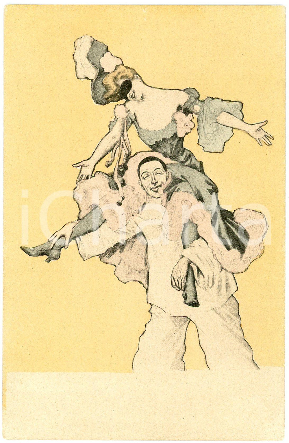 1910 ca SIMPLICISSIMUS - Carnival masks - ILLUSTRATED postcard Serie VI n°2  Cartolina postale d'epoca, illustrata, non viaggiata.CONDIZIONI: GFORMATO: FP    originale e autentica 1