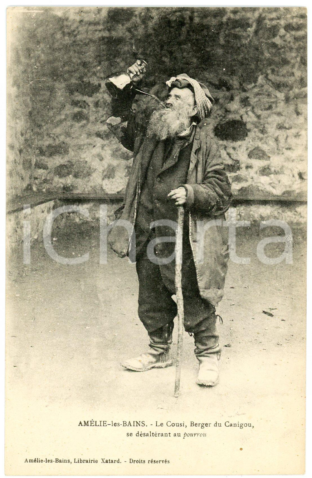 1900 FRANCE Costumes AMELIE-LES-BAINS Le Cousi, berger du Canigou *Carte postale  Cartolina postale d'epoca, non viaggiata.CONDIZIONI: GFORMATO: FP    originale e autentica 1