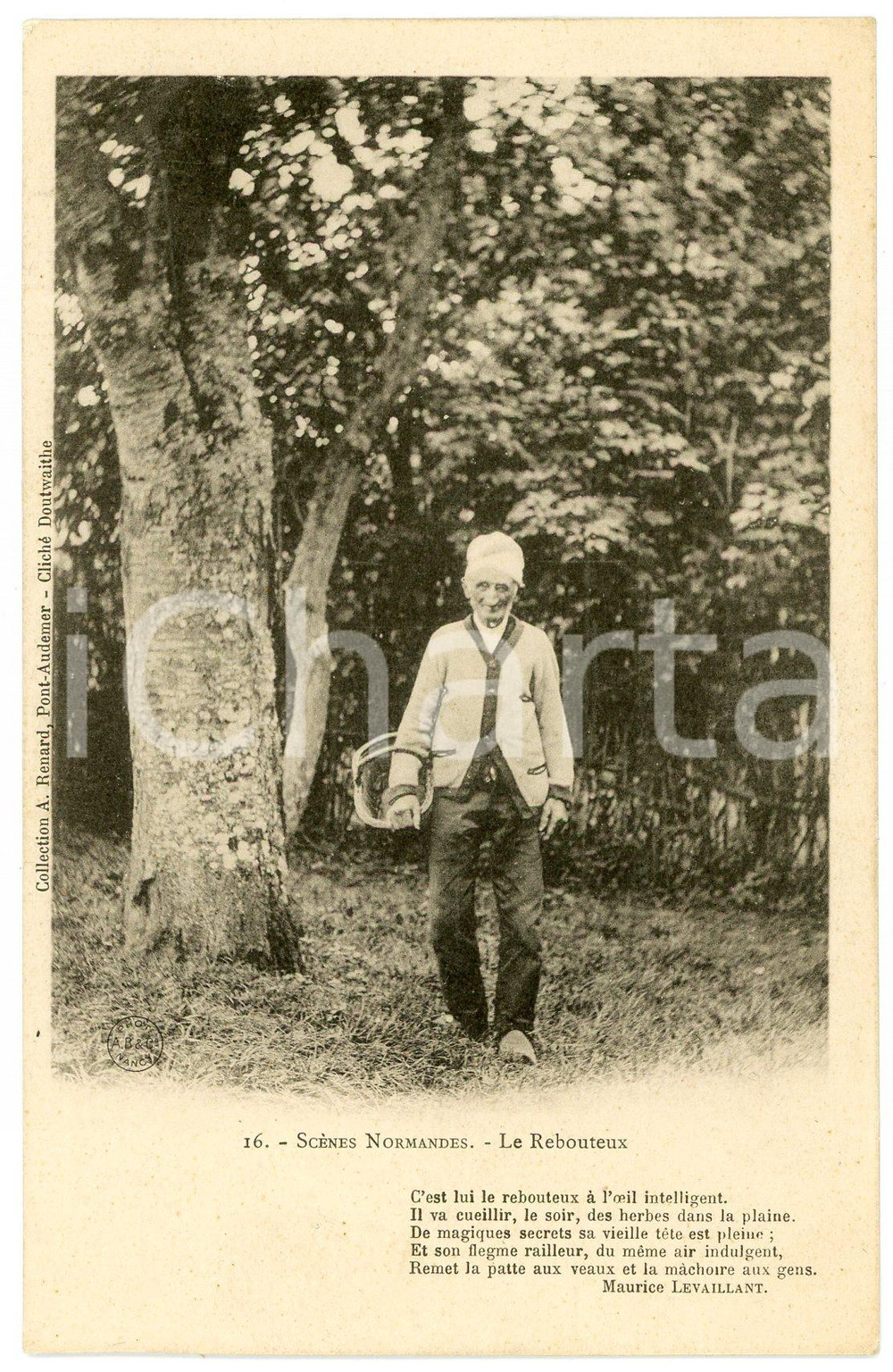 1900 ca FRANCE Costumes NORMANDIE - Le Rebouteux - Carte postale CPA  Cartolina postale d'epoca, non viaggiata.CONDIZIONI: GFORMATO: FP    originale e autentica 1