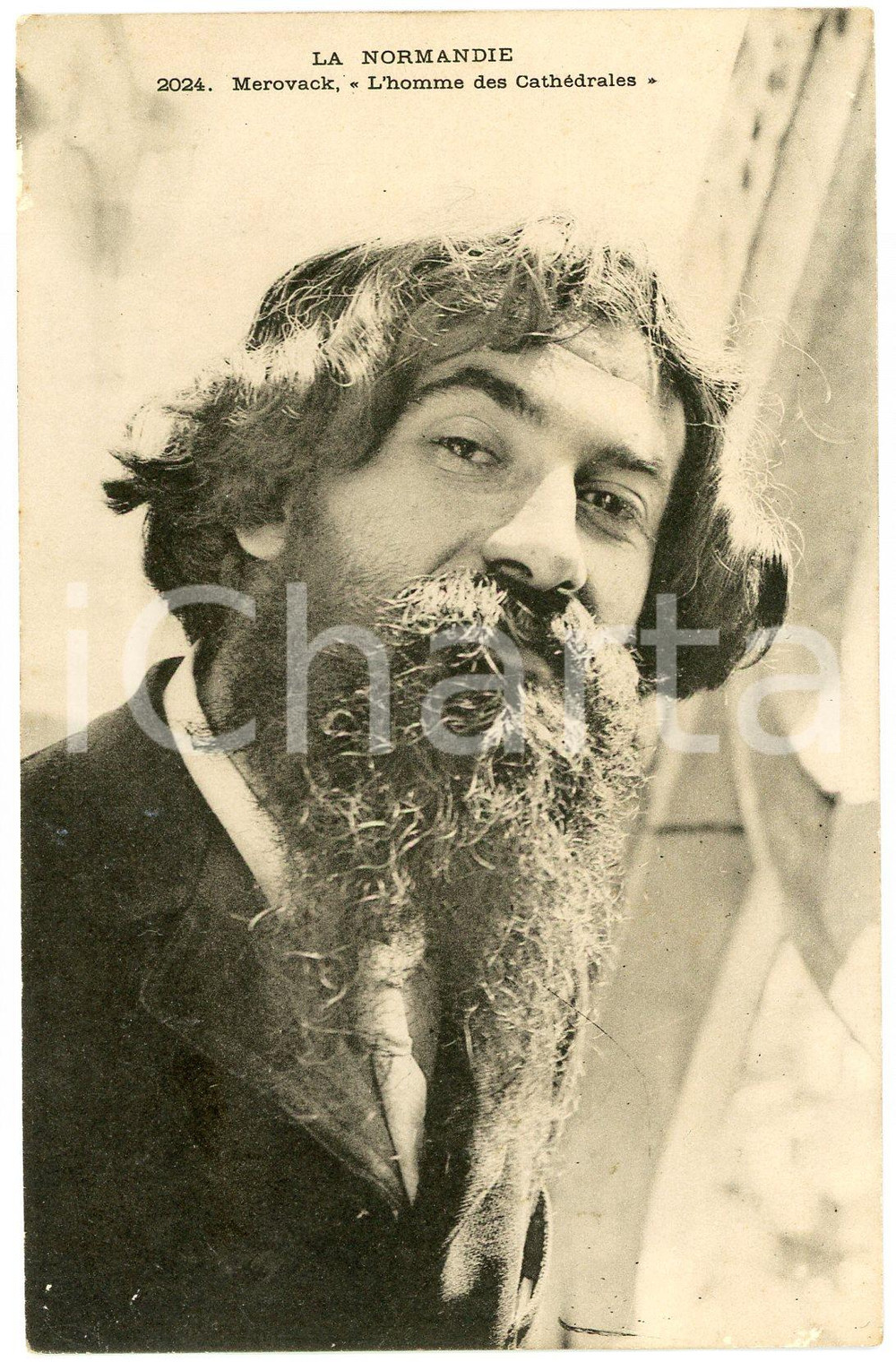 1900 ca LA NORMANDIE Merovack - L'homme des Cathédrales - Carte postale FP NV  Cartolina postale d'epoca, non viaggiata.CONDIZIONI: FAIR (LIEVI SBRECCIATURE AI MARGINI)FORMATO: FP    originale e autentica 1