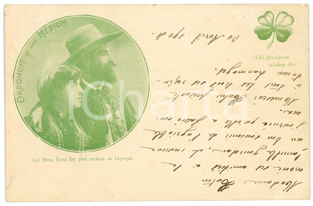 1904 SPIRITISME Ordonoff et son medium - Carte postale FP VG  Cartolina postale d'epoca, viaggiata.CONDIZIONI: FAIRFORMATO: FP    originale e autentica 1
