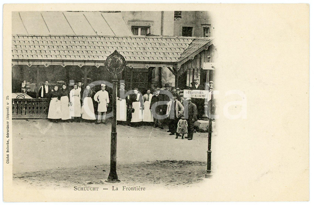 1900 ca GERARDMER - SCHLUCHT La frontiére - Carte postale FP NV  Cartolina postale d'epoca, viaggiata.CONDIZIONI: GOODFORMATO: FP    originale e autentica 1