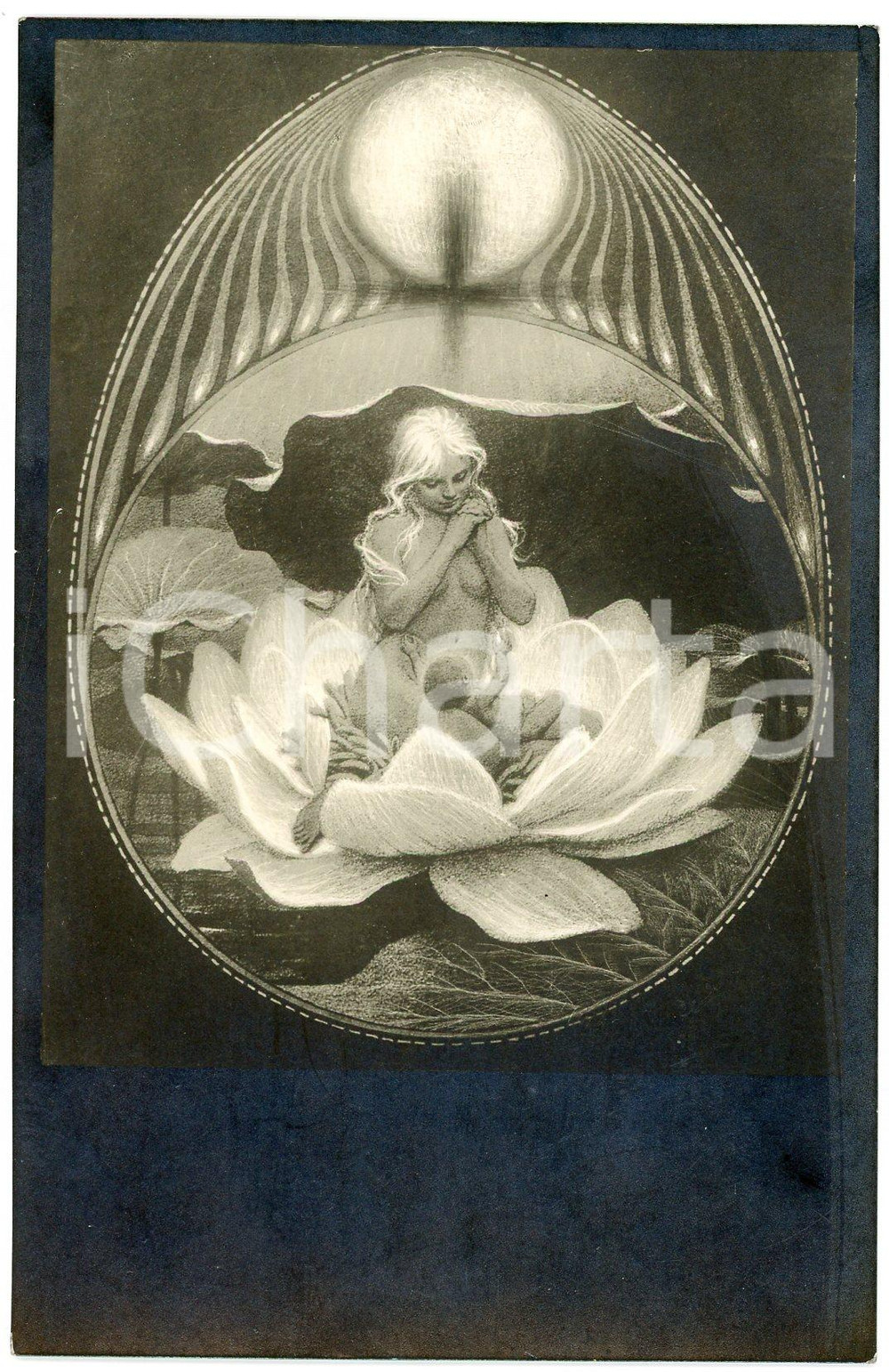1910 ca Artist FIDUS Hugo HÖPPENER  - "Weihenacht" - Postcard  Cartolina d'epoca, non viaggiata. GOOD/buono  Formato: 9x14 cm originale e autentica 1