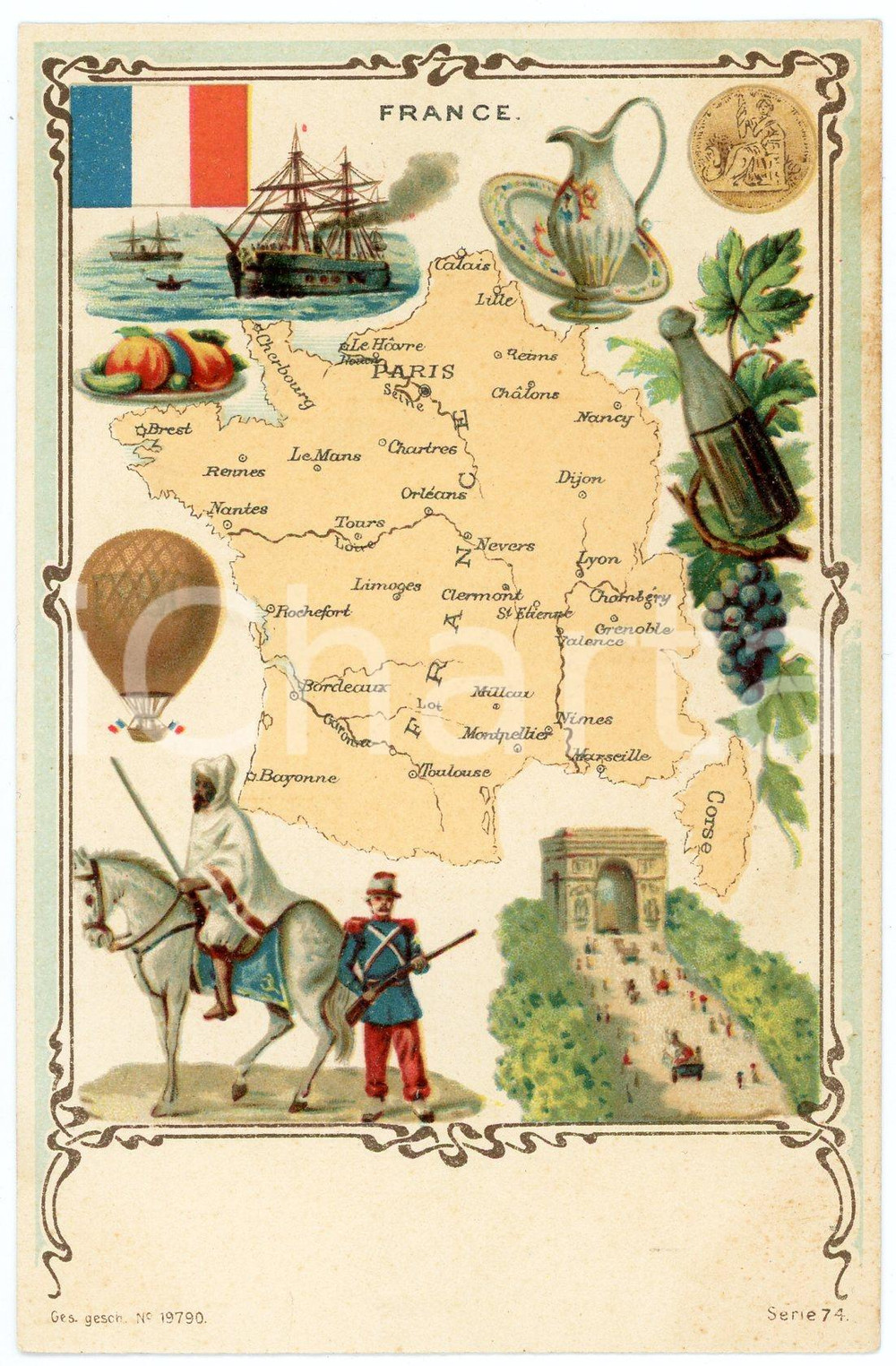 1900 ca FOLKLORE France - Serie 74 - Carte postale FP NV  Cartolina postale d'epoca, non viaggiata.CONDIZIONI: FAIRFORMATO: FP    originale e autentica 1