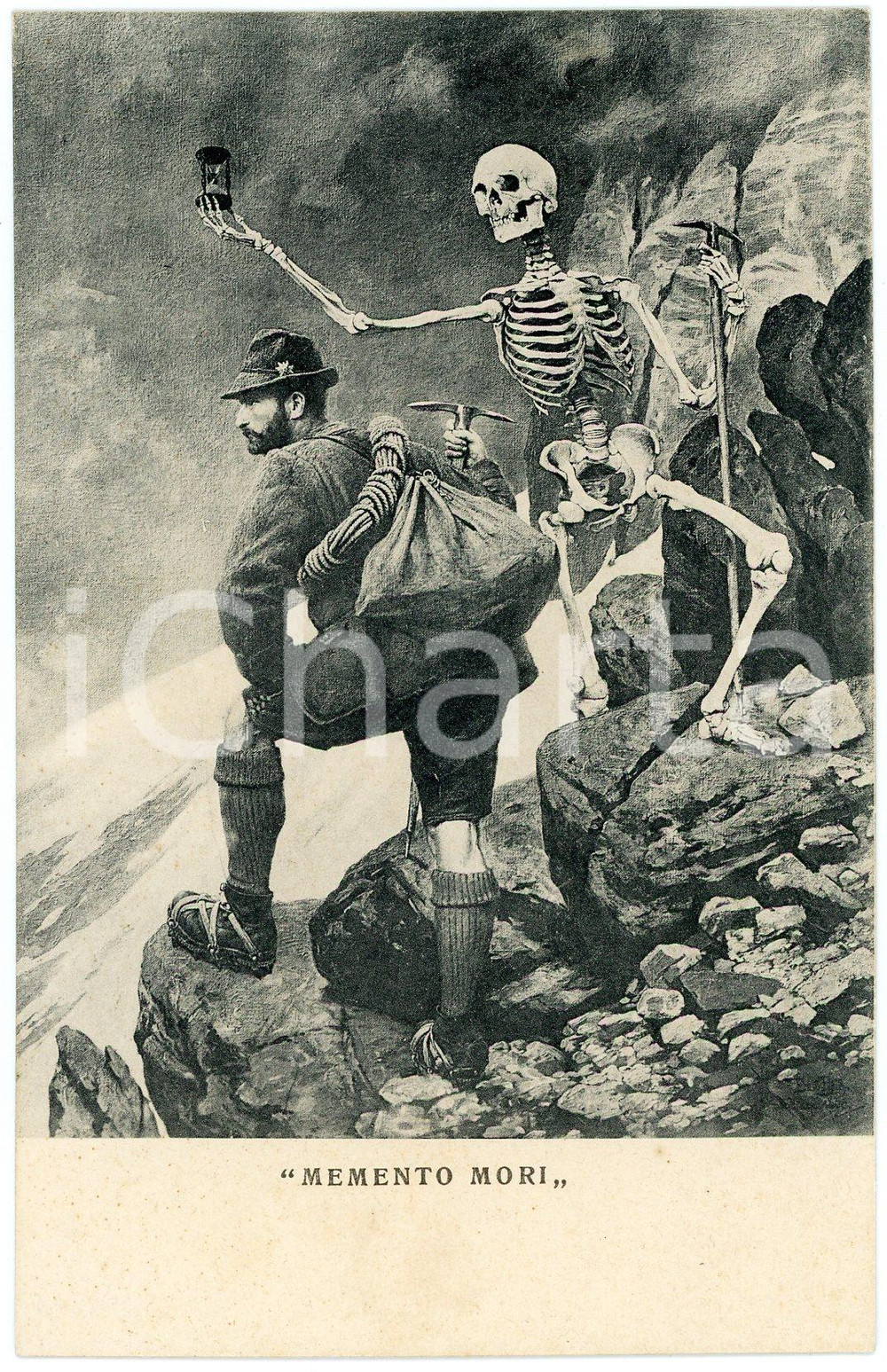 1915 ca WW1 ALPINI - Memento mori - Cartolina postale FP NV  Cartolina postale d'epoca, non viaggiata.CONDIZIONI: GFORMATO: FP    originale e autentica 1